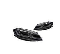 2 PCS For Golf 7 Golf7 2018 2019 2020 Car Front Light LED Headlight DRL Hella 5 Xenon Lens Hid H7 Car Accessories Front Light Assembly(Right hand drive,T Full LED)