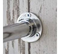 2 Pcs For Stainless Steel Bracket Holders for Closet Rods for Home and Store