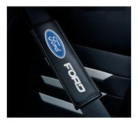 2 Pcs Ford Super Soft Genuine Leather Seat Belt Shoulder Pad