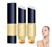 2 Pcs Foundation Stick, 2-in-1 Foundation Stick with Brush, Full Coverage Concealer, Long-Lasting Hydrating Face Foundations for Natural Makeup, Water & Sweat-proof, White Concealer Sticks (Ivory)
