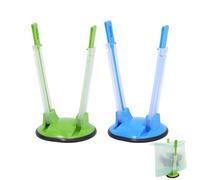 2 Pcs Freezer Bag Stand,Batch Lady Bags Plastic Holder,Reusable,Baggy Rack for Food Prep,for Cooking,for The Sandwich Racks,Adjustable Baggie Storage Clips,for Stands,Holders,Kitchen,Waste-Bags