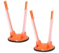 2 Pcs Freezer Bag Stand Plastic Baggy Racks Baggy Rack Holder for Food Prep Bag Reusable Bag Holder for Plastic Bags, for Food Storage(Orange)