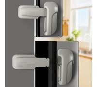 2 PCS Fridge Locks for Children,Baby Proofing No-Drill Freezer Safety Locks | Refrigerator lock with 3M adhesive pads,Dual-button secure release,auto-locking,suited for home kitchens and dorms