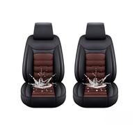 2 Pcs Front Car Seat Covers for Chevrolet Equinox EV 2024-2026, Waterproof Breathable Pu Leather Easy to Fit for Most Cars All Seasons(Dark brown)