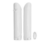 2 Pcs Front Fork Guard Covers, Motorcycle Fork Protector for EXC EXC - F SX SX - F XC, ABS Front Fork Tube Cover with Enhanced Off - Road Protection and Sleek Design (White)