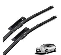 2 Pcs Front Windshield Wiper Blades for Citroen DS3 DS 3 2009-2017 24"+16" - All-Season Aerodynamic Wiper Blade Set Frame Rubber