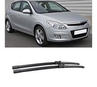 2 Pcs Front Windshield Wiper Blades for Hyundai I30 2007-2010 24''+18" - All-Season Aerodynamic Wiper Blade Set Frame Rubber