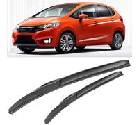2 Pcs Front Windshield Wiper Blades for Jazz 2009-2016 26"+14" - All-Season Aerodynamic Wiper Blade Set Frame Rubber