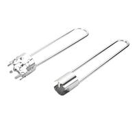2 Pcs Fruit Pit Corer Remover Tool Set, Stainless Steel Apple Core Remover, Serrated Edge, Hollow Design, 6.1 x 1.3 in Metal Kitchen Gadget for Pears, Cherries, Bell Peppers, More