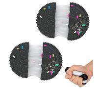 2 PCS Fufu Squishy, Squishy Toys, Taba Squishy, Squishy Novelty Things Suitable for Kids Teenage, Biscuit Stress Relief Toy, Perfect Desk Accessory for Relieving Anxiety and Stress (Black)