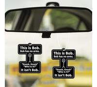 2 Pcs Funny Joke Car Air Freshener, This is Bob Joke Novelty Car Air Freshener, Funny Car Accessories Car Gifts for Men Women