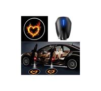 (2 Pcs, G) Car Door USB Charging LED Wireless Welcome Light Laser Projector Logo