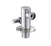 2 PCS G1/2" Faucet Angle Valve Bathroom Accessory Toilet 304 Stainless Steel for Faucet(S)