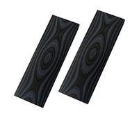 2 pcs G10 Knife Scales Handle Material,Knifemakers Sword DIY Slabs Grips Micarta Slab Material (Black&Grey)