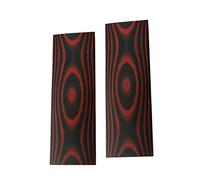 2 pcs G10 Scales Knife Handle Material,Knifemakers DIY Slabs G10 Grips Micarta Blanks Slabs Material (Red & Black)