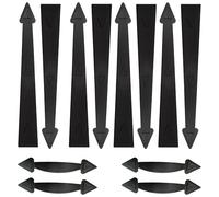 2 Pcs Garage Door Handles, Strong Attachment, American Style, Easy Installation, No Drilling Required, Sunshine and Weather Resistant