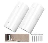 2 Pcs Garage Door Mouse Guard - Garage Door Seal Guards Rustproof Side Seal - ONE-TIME Install Blocks Rats/Snakes/Leaves/Moisture - Heavy Duty for Residential & Commercial Use