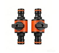 2 Pcs Garden Hose Connectors and Fittings,for Hozelock Connectors and Fittings,Quick Release Inline Shut-Off Valve Pipe,in-Line Tap Connector,Hosepipe End Control Double Coupler,for Hozelock Fitting