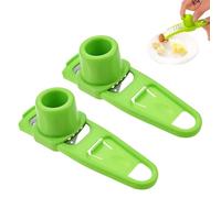 2 PCS Garlic Grinder Manual,Compact Garlic Crush,Easy to Use Kitchen Tool,User-Friendly Chopper,Easy to Clean and Maintain,Perfect for Home Cooks and Food Lovers Enhance(Green)