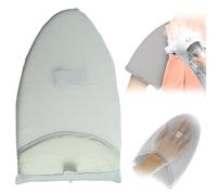 2 Pcs Garment Steamer Gloves with Finger Loop - Hand-Held Mini Ironing Pad, Anti-Steam Mitt for Travel and Home Use, Durable Sponge Ironing Tool for Wrinkle-Free Clothes