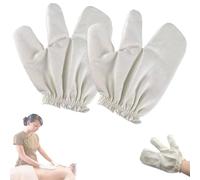 2 pcs garshana gloves raw silk massage gloves ayurvedic massage,garshana gloves silk,raw silk gloves, raw silk massage glove,garshana silk exfoliating shower gloves,dry brushing gloves-2pcs