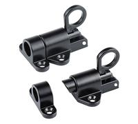 2 Pcs Gate Bolt Lock, Flip Spring Latch Shed Locks, Garden Gate Latches, Blackgate Locks for Wooden Gates, Door Bolts for Bathroom Cupboard Window Barn Garage Shed Door Latches(Black)
