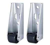 2 PCS Gate Caster Replacement,Wooden Door Drooping Support Wheel Sinking Door Bottom Pulley Directional Wheel,Non-Slip Swivel Heavy Duty Caster for Coffee Tables Sofa Trundles and Furniture Repair (2)