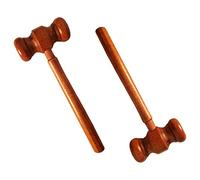 2 Pcs Gavels Premium Wooden Gavel Handcrafted Vintage Old View Finish Wood Gavel for Judge for Judge, Lawyer, Meeting, Auction Sale, and Gifts