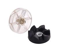 2 Pcs Gear Replacement Plastic Top Base Gear & Rubber Gear Juicer Blender Part Replacement Spare Part Blender Coupler Compatible with Nutribullet 600w/900w by DBOO