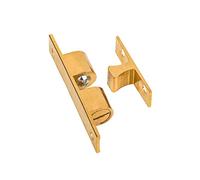2 Pcs - GedoTec double ball catch Ball latch - PRO IDEAL 8 x 43 mm Solid brass furniture-snapper with adjustable Chrome steel balls Brand quality for your Living area - 1 Stück - 8 x 43 mm