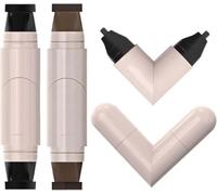 2 Pcs Gel Eyeliner Stamp Set,2026 New Double-Ended Rotatable Winged Eyeliner Stamp Pen for Beginners Makeup Enthusiasts,Waterproof & Smudge-Proof, Black & Brown