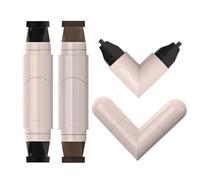 2 Pcs Gel Eyeliner Stamp Set, 2026 New Double-Ended Rotatable Winged Stamp Eyeliner Pencil, Smudge-Proof Black Liquid Eye Liner for Beginners & Makeup Enthusiasts, Black & Brown