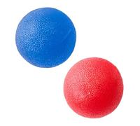 2 PCS Gel Hand Balls, Hand Strength Trainer Physiotherapy, Stress Relief Ball, Training Finger Palme Wrist, Grip Strengthening and Stress Relief (Red, Blue)