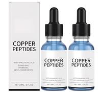 2 Pcs Ghk-Cu Copper Peptide Serum, Deep Hydration Fine Lines & Skin Elasticity for Smoother Firmer Looking Skin