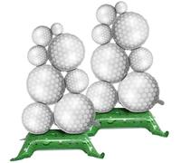 2 Pcs Giant Golf Balloon Set, 3.5 Ft Self-Standing Foil Balloons, No Helium Needed, Golf Party Decorations for Birthdays, Tournaments & Masters Parties