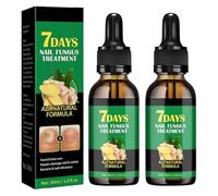 2 Pcs Ginger Nail Treatment - 7 Days Nail Fungus Treatment Toenail Cuticle Care Oil for Nails, Ginger Nail Growth Serum, Multi-Purpose Nail Repair for Your nails a Natural Shine