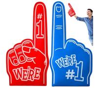 2 Pcs Gladiators Foam Finger, Two Foam Hands for Sports Events, Gladiators Foam Finger Gladiators, Foam Hand Accessories for Enthusiasts, Dimensions 23 x 46 cm