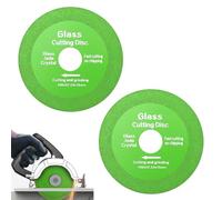 2 PCS Glass Cutting Disc 100x20mm Diamond Disc Ultra-Thin Glass Cut Off Wheel Professional Dimond Grinder Blades for Cutting Rock Slabs Grinding Jade Crystal Tile Ceramic
