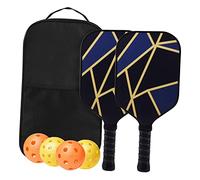 2 Pcs Glass Fiber Pickleball Paddles Set for Indoor and Outdoor Tournament, with backpack, Type B