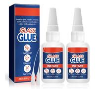 2 PCS Glass Glue,30g Heavy Duty Super Strong Clear Glue,Quick-Dry Waterproof Adhesive for Glass Bonding, Repair, Mirrors, Windows, Glassware, Crafts, DlY Kits