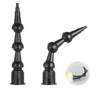 2 Pcs Glass Glue Nozzle, Silicone Nozzles, Sealant Nozzles, Flexible Caulk Nozzle Tip Tool, Tools Caulk Nozzle, Flexible Nozzle, 360° Rotating Tips Flexible Glass Glue Caulk Nozzles