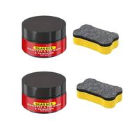 2 Pcs Glass Scratch Remover Repair Kit,Guard Windscreen Cleaner,Glass Polish Emulsion with Sponges,Windscreen Repair Kit,Car Glass/Windshield Cleaner Tool for Windows Mirrors