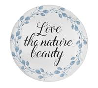 2 PCS Glass Strong Decorative Magnets for Fridge Love The Nature Beauty Magnets Garland Art Green Leaves Locker Magnets for Office Cabinets Décor