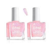 2 PCS Glitter Nail Polish, Sparkly Nail Polish, Breathable and Durable, Glitter Nail Polish Quick Dry, No Baking Required, No Peeling, Suitable for Women and Girls to DIY Manicure at Home