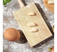 2 Pcs Gnocchi Board Paddle, Wooden Gnocchi Board, Gnocchi Board And Wooden Butter Spatula For Making All Kinds Of Noodle Shapes, Including Cavatelli, Tagliatelle And Ravioli