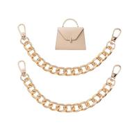 2 PCS Gold Bag Extender Chain, 7.9 Inch Metal Purse Extender Chain Purse Strap Extenders for Women Purses Chains Strap Replacement Accessory for Shoulder Handbag Cross-Body Bags Charm Decoration