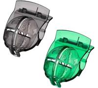 2 Pcs Golf Ball Alignment Tool Golf Ball Line Clip Liner Marker Pen Template Alignment Marks Tool for Golf Putting, On-Course Accessories, Golf Ball Markers (Black and Green)