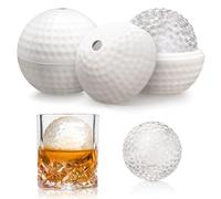 2 PCS Golf Ice Ball Mould, Silicone Ice Ball Maker Mold, Ice Cube Tray for Making 2.5in Large Sphere Round Golf Ice Ball, BPA Free Ice Cube Moulds for Chilling Whiskey Cocktails Drinks, Golf Gifts