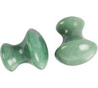2 Pcs Green Gua Sha Facial Tools Scraping Massage Board Mushroom Face Jade Stones Beauty Massager Scraper for Skin Caring Spa, Facial Skin Care Sets and Kits, Face
