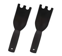 2 Pcs Grill Scraper for George Foreman, Grills Scraper, Indoor Spatula Grill Scraper for George Foreman, Grills Scraper with Grooves, Household Cleaner Tool, Comfortable Grip Easy Cleaner Tool
